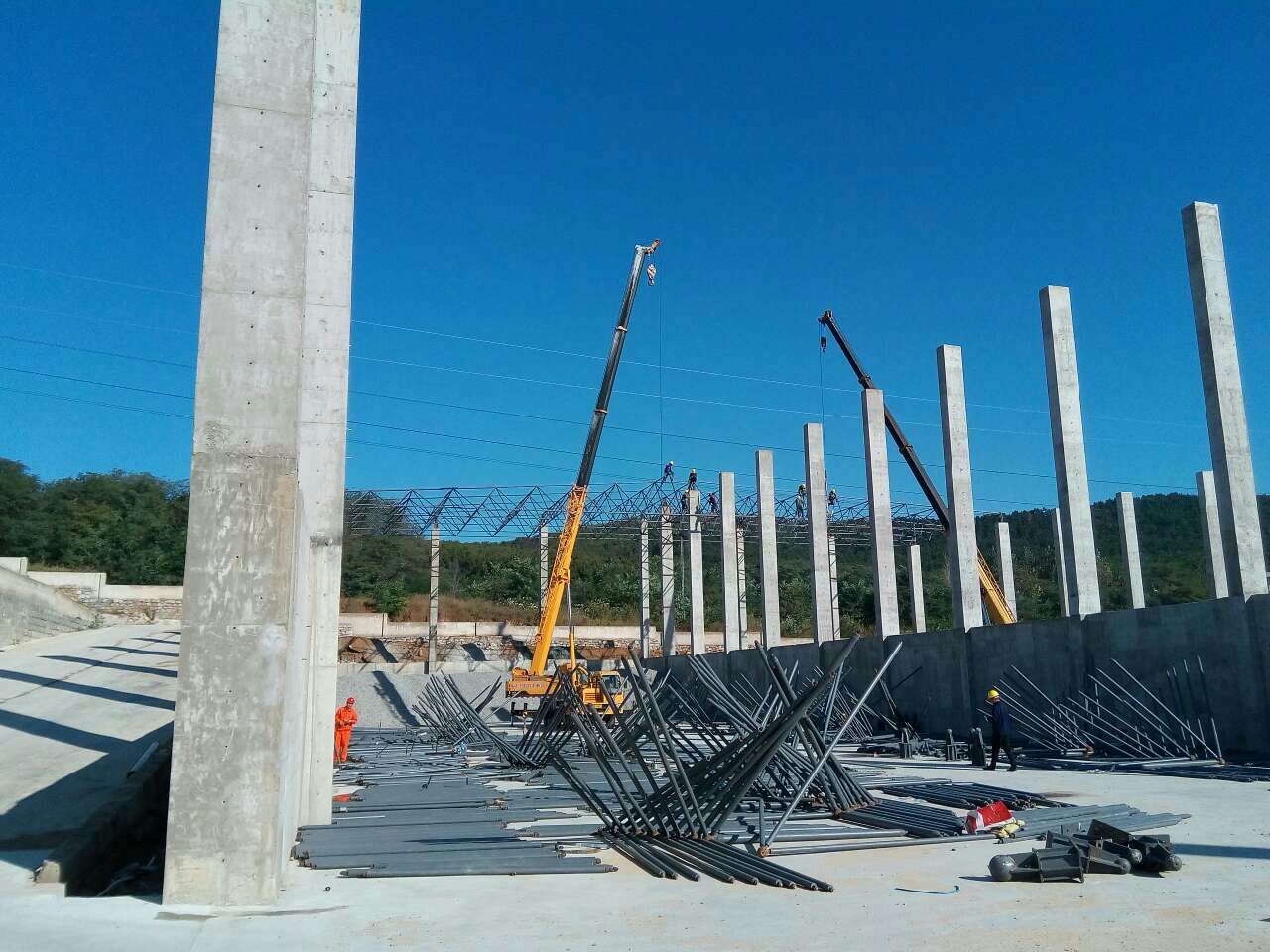 珠海搅拌站网架